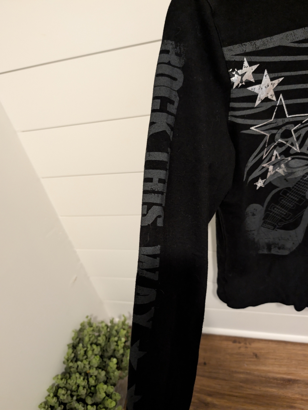 Disney Rock 'n' Roller Coaster Aerosmith Moto Jacket Black Juniors Large/Women S - Picture 4 of 10